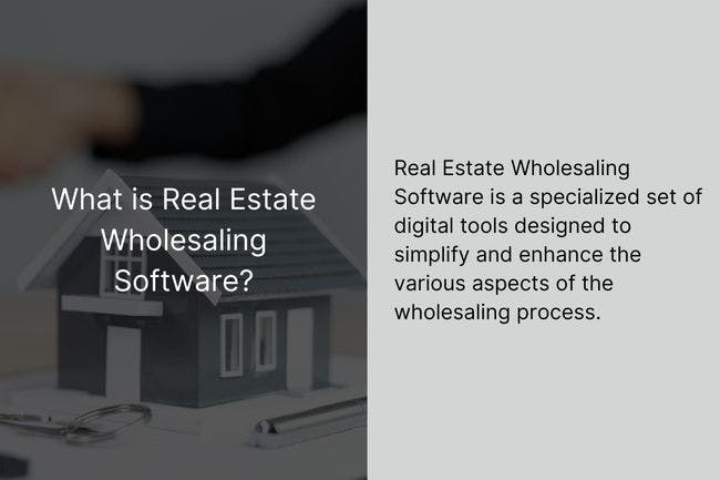 Real Estate Wholesaling Software